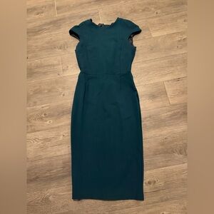 Zara Basic Dark Teal Long Dress